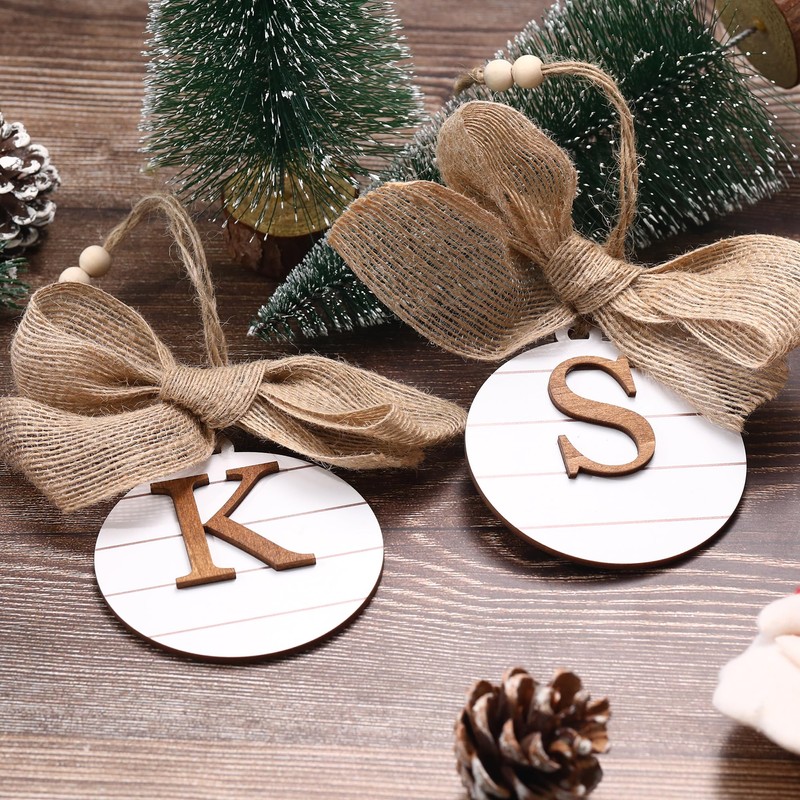 JSJOY Outdoor Christmas Decorations Christmas Ornament for Women Initial A