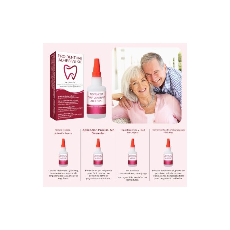 Dental Lab - Pegamento dental de unión instantánea para dentaduras