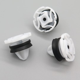 VVO Fasteners White Plastic Clips Front Door Trim Compatible with Some Renault Clio Megane Captur Scenic Kadjar (Pack of 10 Clips)