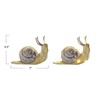 Creative Co-Op Fabric Snail Decor with LED Lights, Purple and