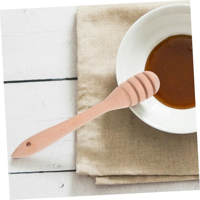 LABRIMP Honey Dipper Stick Wooden Honey Stirrer Multi-Purpose Stir Stick