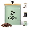 Airtight Coffee Canister - 40 oz Large Iron Sage Green