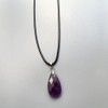 VIE VIE Teardrop Faceted Pendant (Amethyst)