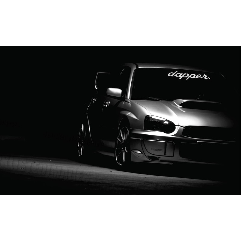 Reflective 21" Dapper Banner Decal/Sticker