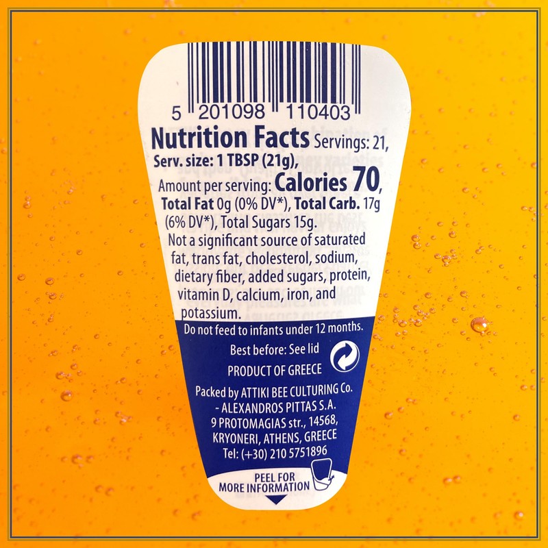 Attiki Pure Greek Honey with Wild Flora and Thyme, Perfect