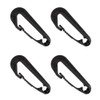 Wingless Snap Bungee Hook – 1/4 Inch Black Heavy Duty