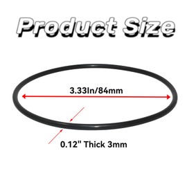 Wares- KWGE25RG (WS03X10038) ORings Compatible with GE ™ 2.5 Inch Water Filters GXWH01C, CXWH08C, GXWH04F, GXWH20F, GXWH20S, GXRM10 & GX1S01R (8 Pack)