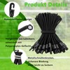 Pack of 30 Elastic Straps with Hooks, Multifunctional Expander Rope