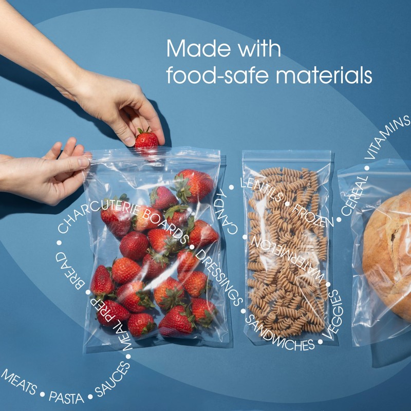 Spartan Industrial - Bolsas de polietileno de plástico con cierre