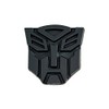 Transforming Auto Robot Auto Emblem - [Black][1" Tall]