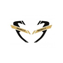 labelbike - 2 3D Stickers Motorcycle Scooter Corner Guards Protection and Decoration in Resin compatible with YAMAHA TMAX 560 from 2020