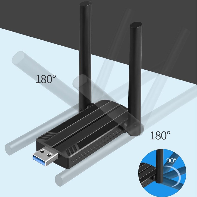 USB3.0 Wireless Network Card 1800M WiFi6 Dual Band Wireless Network