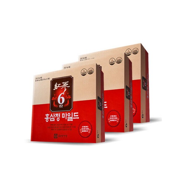 Chong Kun Dang Health 6-year-old red ginseng extract mild 240g 2 bottles 3 sets / 종근당건강 6년근 홍삼정 마일드 240g 2병 3세트