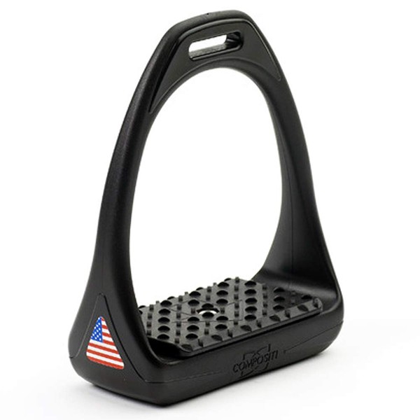 Compositi USA Reflex 3D Swivel Action Wide Track Stirrups Size:4 3/4" (pair) Black