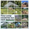 CHIKENCOOP Chicken Coop Large Metal Chicken Run for 6/10 Chickens