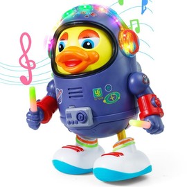 Dancing Space Duck Toy for Kids – Electric Waddling Fun with Music & Lights, Interactive Gift Toy