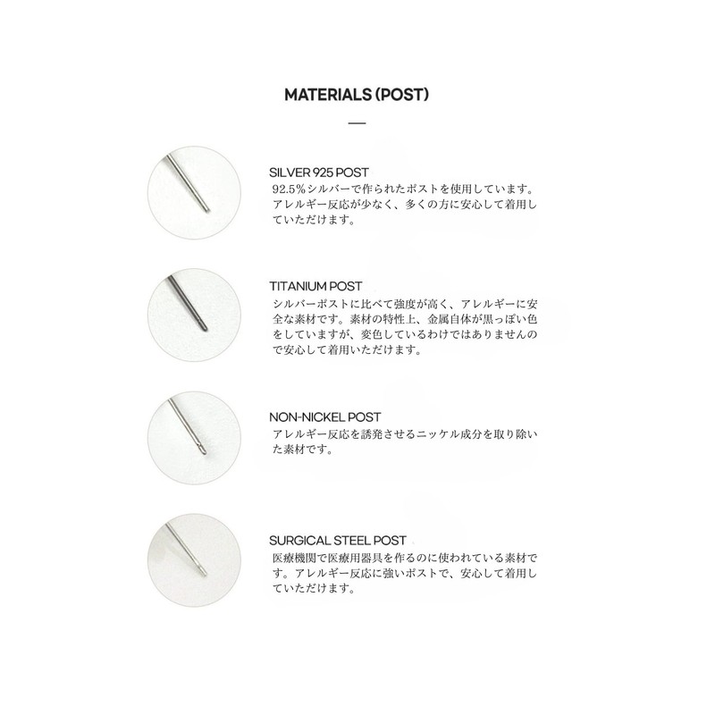 [Anna Flair] [SILVER925] TINY LINE HEART EARRINGS AE223001 Tiny Line