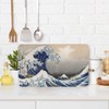 Bcumuq Great Wave Cutting Boards Japanese Wave Sea Ocean Cutting