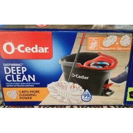 O-CedarEasy Wring Rinse 1 + 1 Clean Microfiber Spin Mop and Bucket System (NEW)