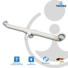tecuro Extra Long Double Sink Drain Connector