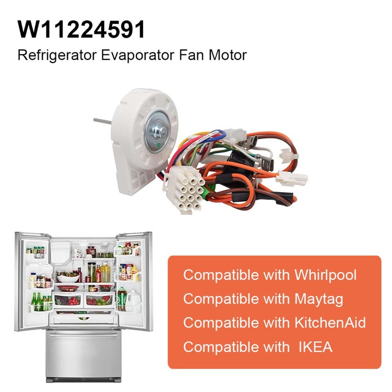 SEIWEI W11224591 DC 12V Refrigerator Evaporator Fan Motor Compatible with