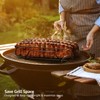 Sorbus Extra Large Non-Stick Rib Rack - Porcelain Coated Steel