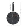 4 Holes Non Stick Coating Frying Pan Home Kitchen Cookware