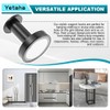 Yetaha 4 Pack Black Heavy Duty Powerful Magnetic Hooks, Versatile