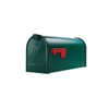 Gibraltar Mailboxes Elite Medium Capacity Galvanized Steel Green, Post-Mount Mailbox,