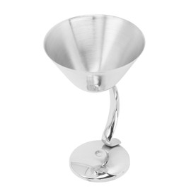 150ml Stainless Steel Martini Cocktail Glass Copper Plated Metal Wine Glass Bar Supplies Stainless Steel Color
