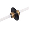 Yls Archery Slide-On Kisser Button Black with Copper Anchor Clips