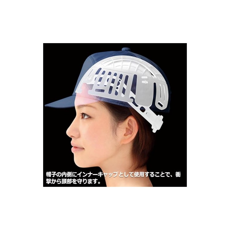 Midori Anzen INC200 Inner Cap, Head Protection, Polyethylene, Black