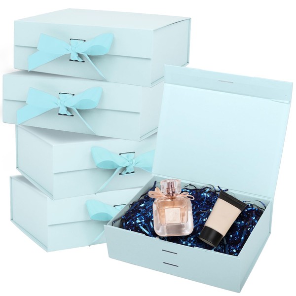 Nsmykhg Magnetic Gift Boxes with Lids & Decoration Tie Ribbon,