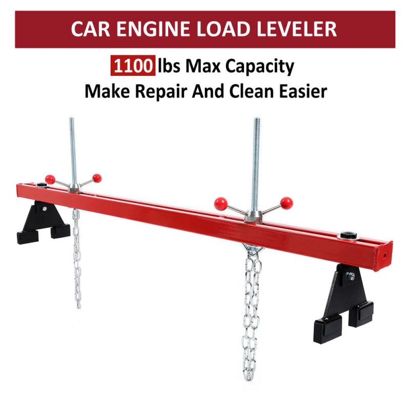 Autoparts Engine Hoist Support Bar Load Leveler W/ Dual Hook