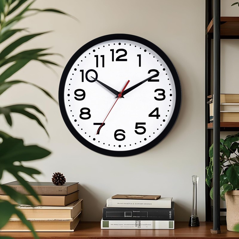 Roymnie Wall Clock 18 Inch Silent Non-Ticking Modern Clock Battery