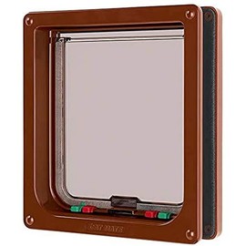 Cat Mate Large 4-way Cat Flap Brown
