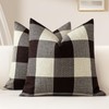 OTOSTAR Set of 2 Classic Buffalo Check Plaid Throw Pillow