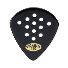 Pickboy Pos-a-Grip, Jazz, Black, Cellulose, 1.20mm, 10 picks