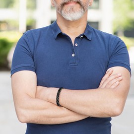 JSNOM Men's Stainless Steel Bracelet Gifts: Bracelets Black Gold Silver Valentine's Day Birthday Gift Love Gifts Jewellery Gift for Boyfriend Husband Men, Stainless Steel, No gemstone