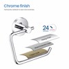 KIBI Circular Single Post Toilet Paper Holder for Bathroom –