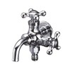 KVK K124CSPZ Double Mouth Horizontal Faucet with Outdoor Hose Connection