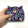 Kyoto Cat Pattern Pouch, Made in Japan, Japanese Pattern, Cotton,