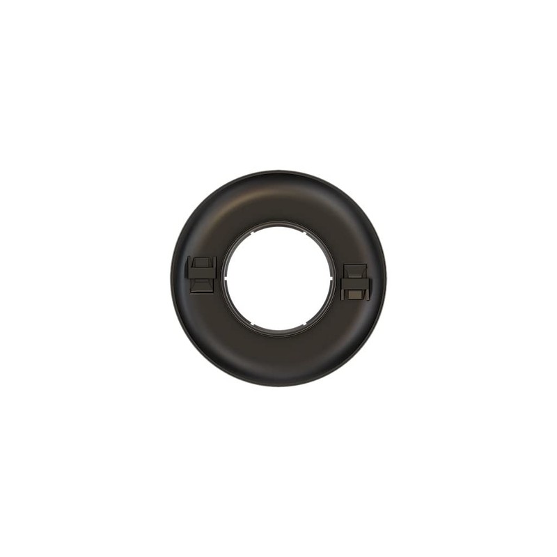 Crimson AV CAE Decorative Escutcheon Plate, Black, Clamps around 1.5"