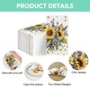 Horaldaily 100 Spring Disposable Paper Decorative Guest Napkins, Sunflower lavender