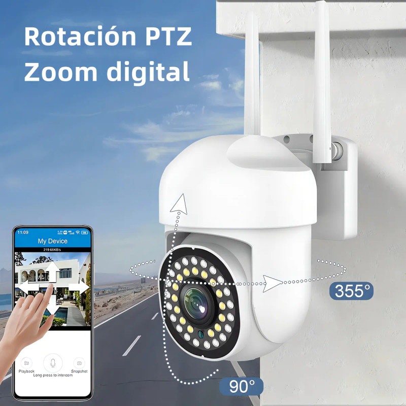 2 unidades Cámara de Seguridad Dheot GQ26 Exterior Wifi Hd
