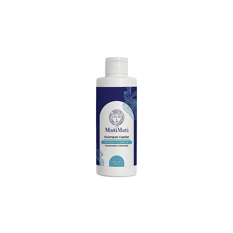Shampoo Capilar Biotina Y Queratina MatiMati Sin sulfatos y Parabenos,