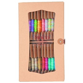 FUJIX フジックス MOCO モコ 紙箱セットD 10m 20色 グラデーションカラー 手縫い糸