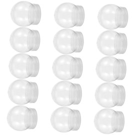 FONDOTIN 15pcs DIY Snow Globe Crafts Snow Globe Create Your Own Snow Globe Water Globe Making Kit Make Snow Globes for Kids Snowglobe Eternal Plastic Child Miniature Empty Glass