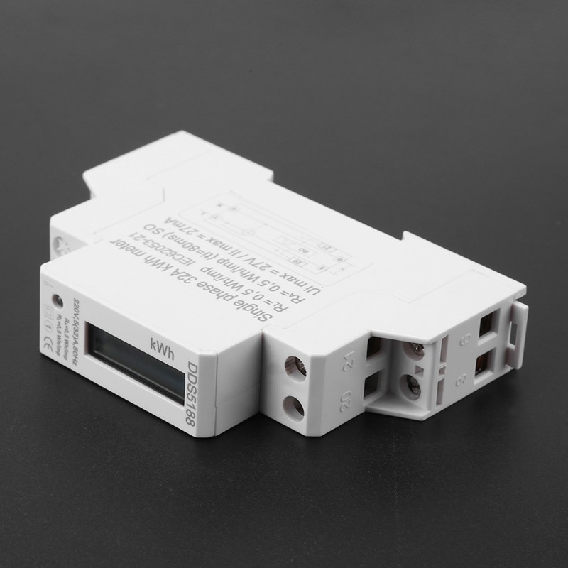 Digital LCD Single phase Din Rail Electric Meter 5-32A Electronic
