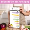 KATISUN Knife Set with Kitchen Cutting Board，30 Piece Colour Coding